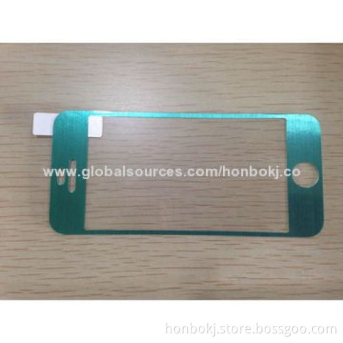 Hot fashion Metal Brushed effect screen protector for iPhone 5/5s/5c